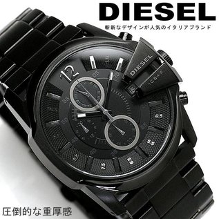 Diesel Herrenuhr Mega Chief DZ4283-schwarz-NEU