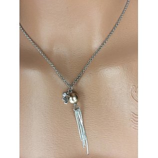 Esprit Halskette amen Kette Perlen-Anhänger OZEAN BREEZE ESNL90896