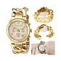 Michael Kors MICHAEL KORS Edelstahl Damenuhr Chronograph goldfarben MK3131
