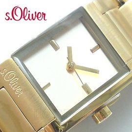 s.Oliver s.Oliver® Damenuhr Edelstahl goldfarben SO-2178-MQ NEU