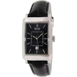 Boss HUGO BOSS KLASSISCHE HERRENUHR LEDER HERREN UHR HB LEDERBAND 1512352 SCHWARZ NEU