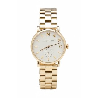 Marc Jacobs MARC by Marc Jacobs Damenuhr MBM3243 Slim Baker Edelstahl goldfarben