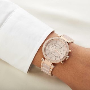 Michael Kors Michael Kors Damenuhr Edelstahl Roségoldfarben MK5896 Parker