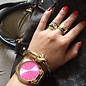 Michael Kors Michael Kors Damenuhr Mk3264 RUNWAY PINK goldfarben NEU