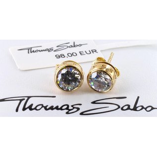 Thomas Sabo Damen Ohrringe Ohrstecker vergoldet Zirkonia GLAM & SOUL H1670