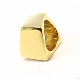 Calvin Klein Damenring Edelstahl goldfarben  SLANT Ring KJ53BR0201