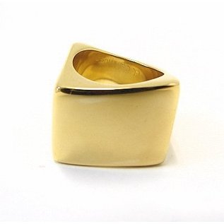 Calvin Klein Damenring Edelstahl goldfarben  SLANT Ring KJ53BR0201