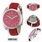 Calvin Klein Leder Armbanduhr IMPULSE Herrenuhr  rot K5811191