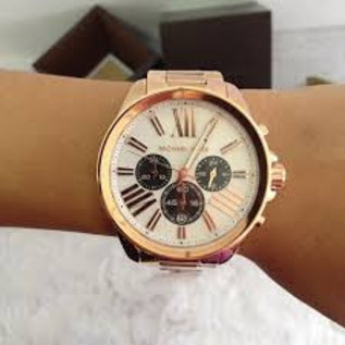 Michael Kors Michael Kors Armbanduhr XL Chronograph Unisex MK5712 rosegoldfarben
