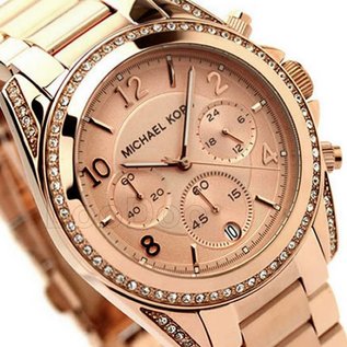 Michael Kors Michael Kors® Damenuhr Edelstahl rosegoldfarben MK5263 Blair Chronograph NEU