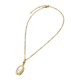 Cerruti 1881 CERRUTI Rarität goldfarbe Damen  Halskette Sterlingsilber Collier 4335040 Perla