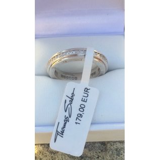 Thomas Sabo THOMAS SABO silber Damenring "BEWEGLICHE ZIRKONIA SCHIENE" TR1774-1-066 NEU