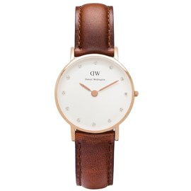 Daniel Wellington Daniel Wellington Lederarmband Damenuhr 34mm St Mawes NEU!