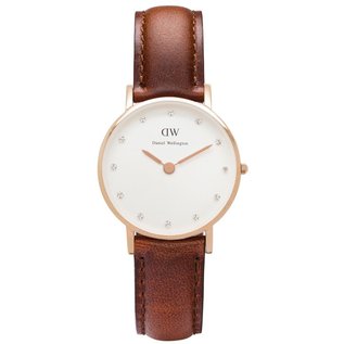 Daniel Wellington Daniel Wellington Lederarmband Damenuhr 34mm St Mawes NEU!