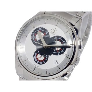 Calvin Klein CALVIN KLEIN BASIC Edelstahl Herrenuhr Chronograph K2A27185