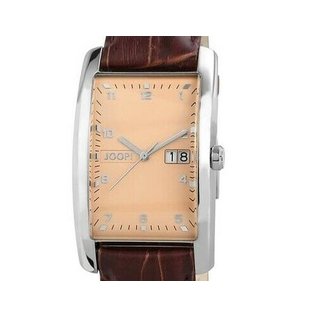 Joop JJoop Armbanduhr, Herren, Farbe braun, Design klassisch, Armband Leder, Modellname Square Big-Date, Modellnummer TM4451