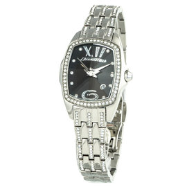 Chronotech CHRONOTECH Damenuhr  CT7930 mit Swarovski-Element-Kristallen Silberfarben