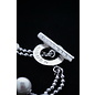 AIGNER Rarität! Damen Perlen Armband Armkette Bettelarmband Messing versilbert