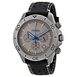 Fossil Herren-Armbanduhr XL TRAVELER Analog Leder schwarz CH2914