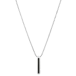 Calvin Klein Damenkette Leder Halskette Collier LOGO silber Anhänger zur Auswahl