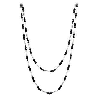 Calvin Klein Damenkette Leder Halskette Collier LOGO silber Anhänger zur Auswahl