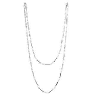 Calvin Klein Damenkette Leder Halskette Collier LOGO silber Anhänger zur Auswahl