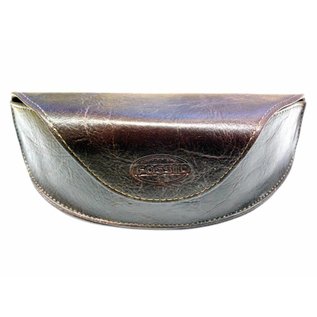 Fossil Vintage Etui Brillenetui Kunstleder Braun Sonnenbrille Tasche