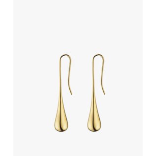 Calvin Klein CALVIN KLEIN Damen Ohrringe Ohrhänger Edelstahl goldfarben Ellipse KJ03JE010100