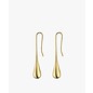 Calvin Klein CALVIN KLEIN Damen Ohrringe Ohrhänger Edelstahl goldfarben Ellipse KJ03JE010100