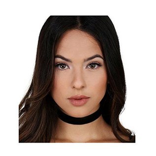 Joop Retro Look Eng anliegend Leder Damenhalsband "JOKER" mit Sterlingsilber Gravurplatte