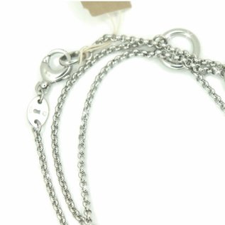 Fossil Charm Halsette Anhänger Collier Zirkonia 100cm NEU