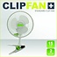 Garden High Pro Clip-Fan (Clipfan) 15cm weiß, 2 Geschwindigkeiten mit Befestigungsclip