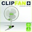 Garden High Pro Clip fan (Clipfan) 15cm white, 2 speeds with fastening clip