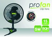 Clipventilator (Clipfan) 15cm zwart met bevestigingsclip Clipventilator (Clipfan) 15cm zwart met bevestigingsclip