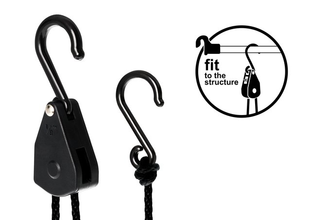 LIGHTHANGER Rope Ratchet - Plastic 5kg hanging capacity/pair