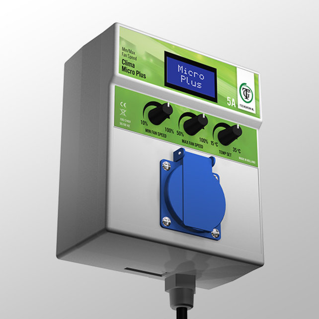 TechGrow Clima Micro Plus 5A (Min-Max-Geschwindigkeit) (ohne Temperatursonde)
