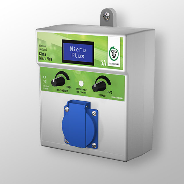 TechGrow Clima Micro Plus 5A (Mindestgeschwindigkeit) (ohne Temperatursonde)