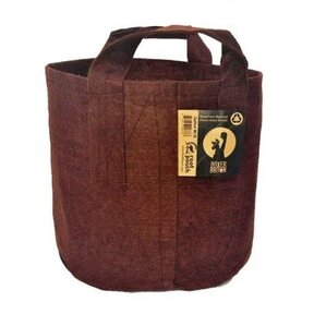 RootPouch BOXER BROWN 22 ltr met handvaten  Ø29x36cm 250gr/m2 10st/bundel