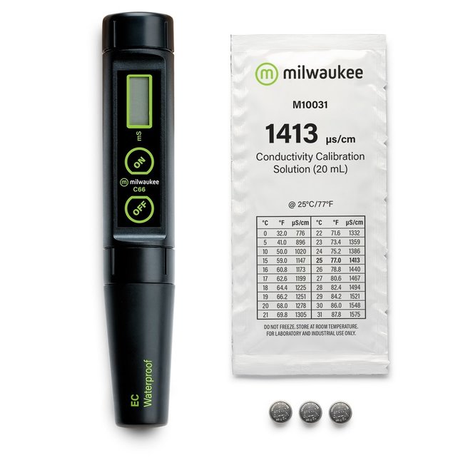 MILWAUKEE C66 WATERPROOF POCKET EC METER MILWAUKEE C66 WATERPROOF POCKET EC METER