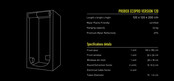 Garden HighPro Grow Tent/Hobby Grow Tent Probox Ecopro 120 / 120x120x200cm