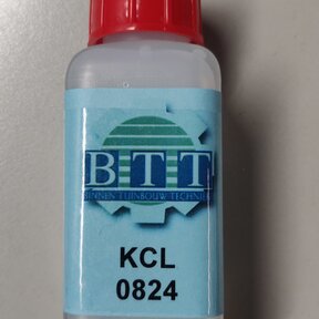 KCL bewaarvloeistof 100 ml.