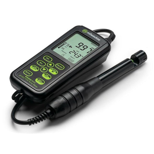MILWAUKEE MW806 MAX 4-IN-1 COMBI METER / DATALOGGER MET USB (pH/EC/TDS/TEMP)