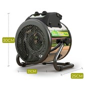 Biogreen, Palma TWIN (2 Glühwendel), inkl. Außenthermostat