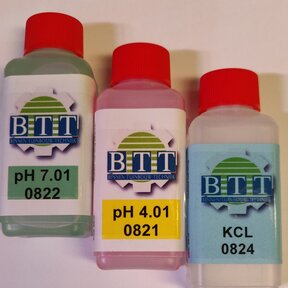 calibration fluid pH7.01, pH4.01 and storage fluid KCL