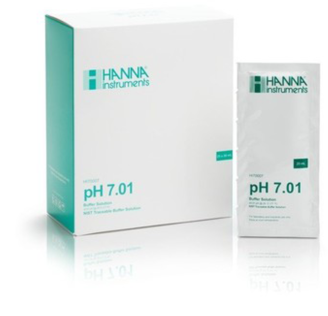 pH calibration liquid 7.01 25 x 20ml bags