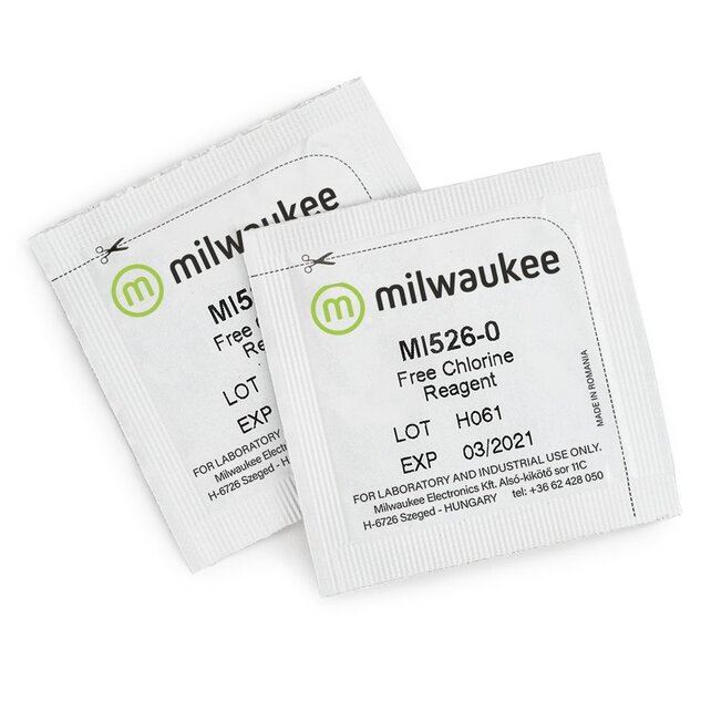 MILWAUKEE MI526-25 Free Chlorine Reagent 25 Tests for Milwaukee MW10
