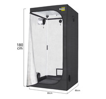 GHP Kweektent/Hobby-kweektent ProBox Basic80H/ 80x80x180cm NYLON 420D