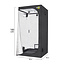 Garden Highpro GHP Growzelt/Hobby Growzelt ProBox Basic80H/ 80x80x180cm NYLON 420D