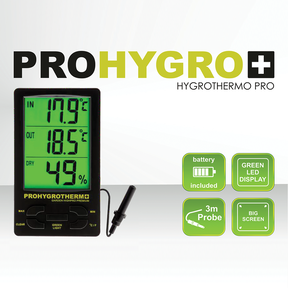 HYGROTHERMO PRO Temperature IN/OUT + Humidity Probe included