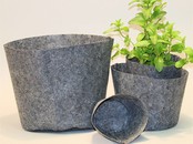 Rootpouch GRAU 12 ltr, 25 Stück/Bündel, 250gr/m2